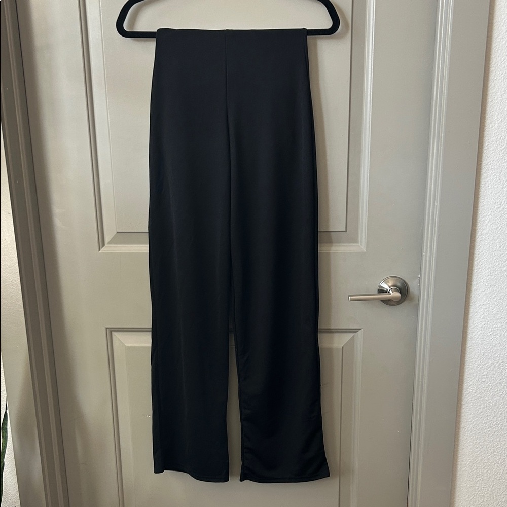 Women’s Elegant Black Tube-Top Jumpsuit